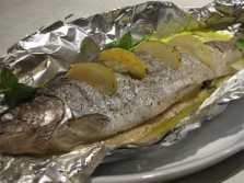 Рыба с "Зубровкой"