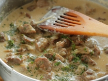 Дождевики прекрасно сочетаются с мясом