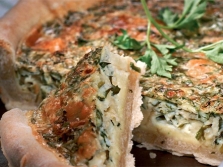 Пирог с сыром и пертушкой