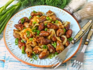 Как и сколько по времени жарить куриные сердца?