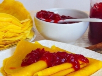 Блины с куркумой