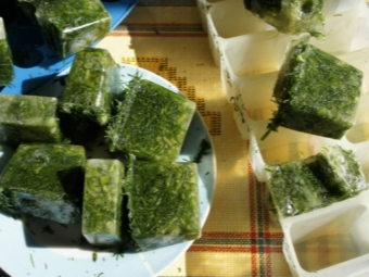 Лед с укропом
