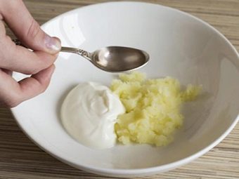 Маска от отека лица картофель