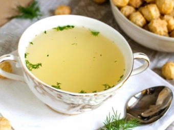 Можно ли есть куриный бульон после отравления
