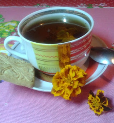 Чай с бархатцами