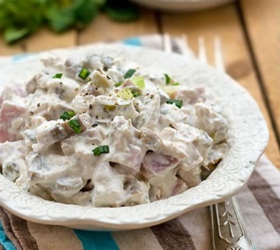 Салат с вешенками