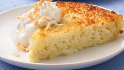 Пирог с кокосовой начинкой
