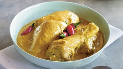 Куриные ножки с карри и кокосовым молоком