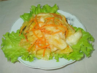 Капуста с шафраном