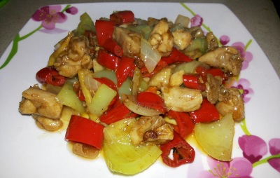 Курица по-мексикански с чили перцем