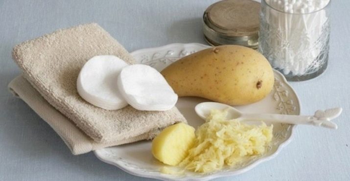 Маска от отека лица картофель